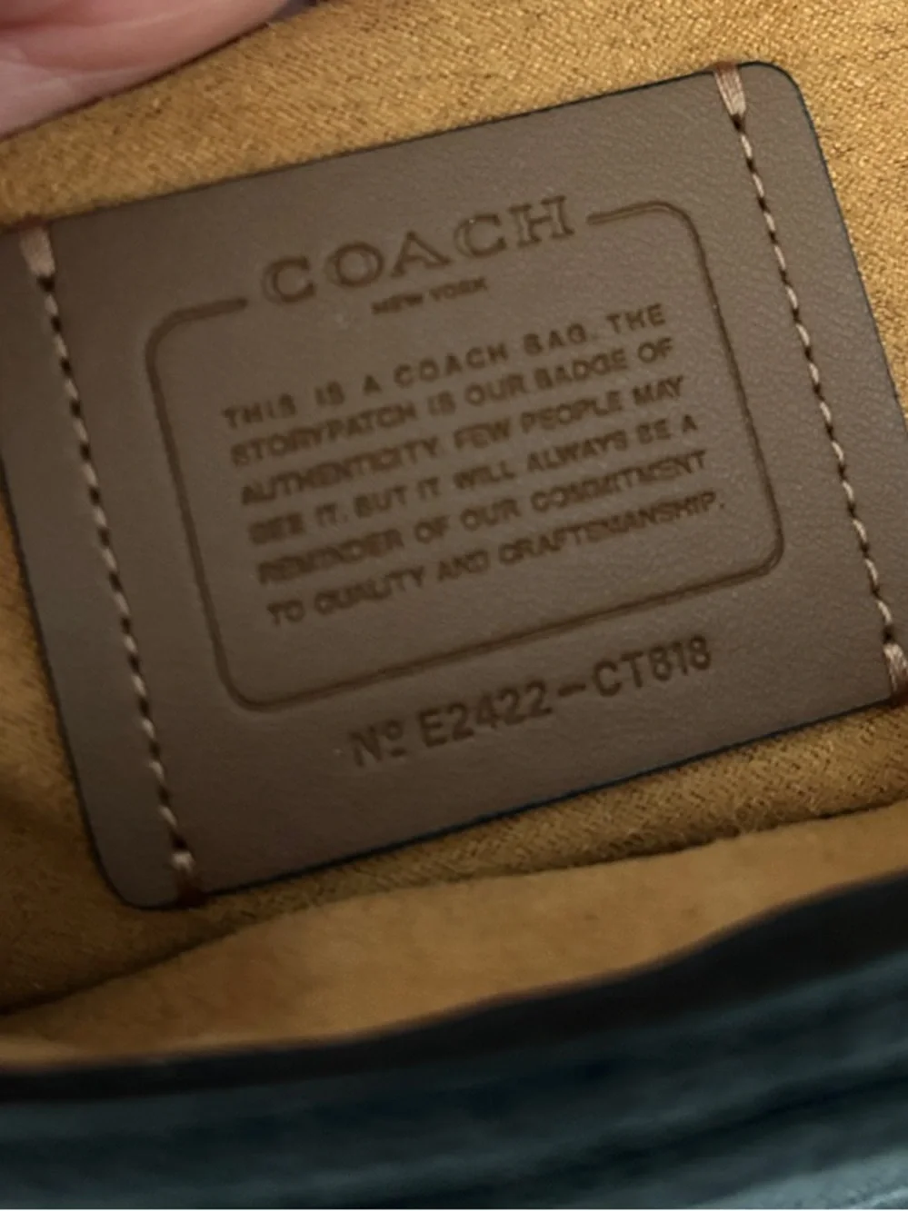 Coach Black Signature Messenger Bag with Branded Strap